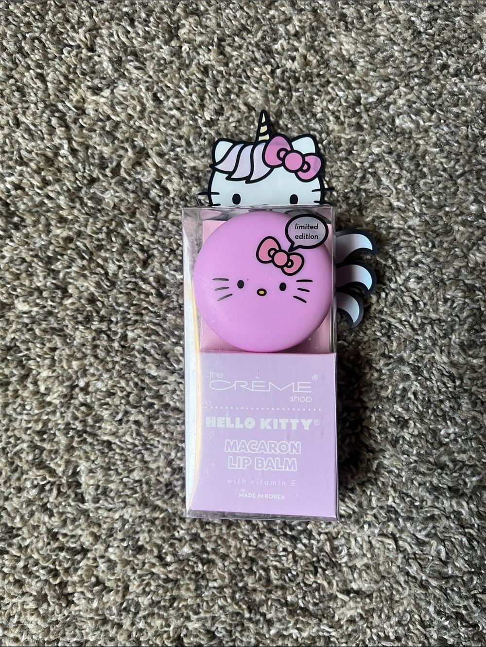 Hello Kitty Pink Macaron Lip Balm Cute Collectible